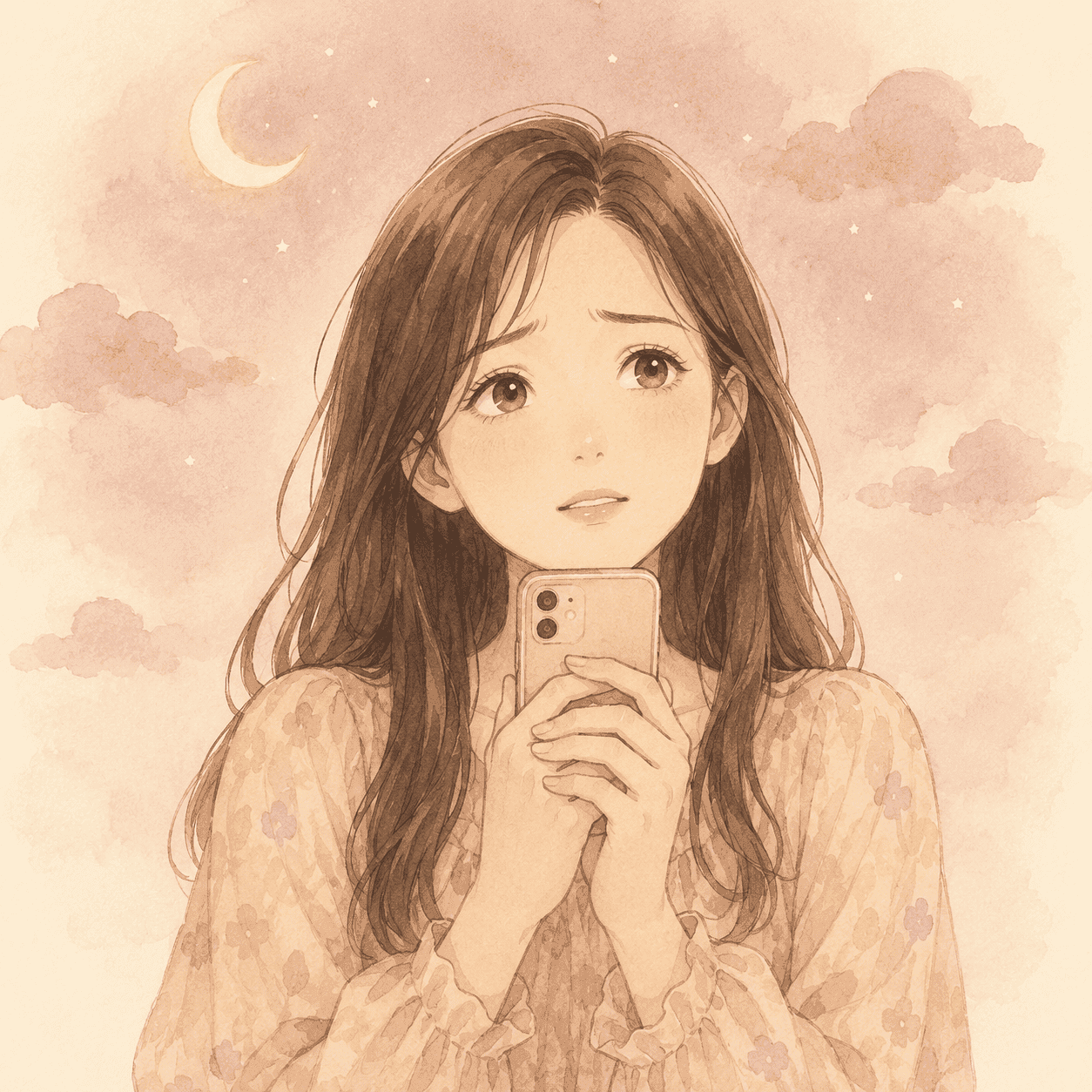 ゆい（不安な表情）