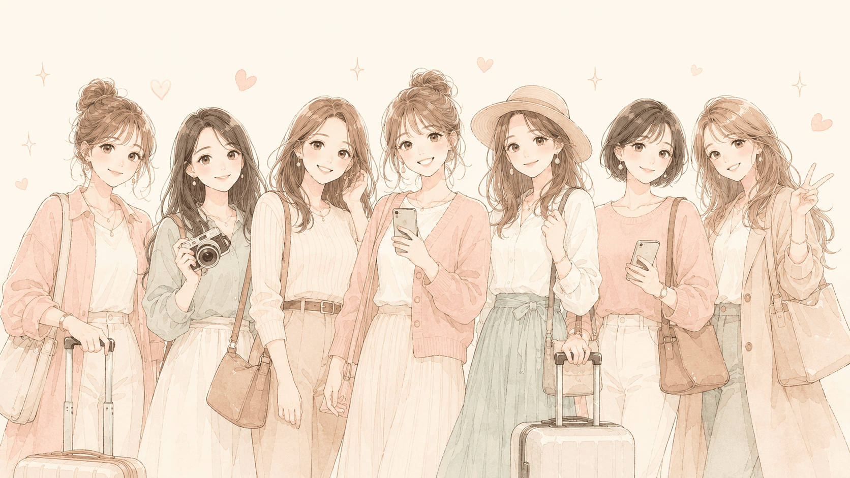 Sim7メンバー集合イラスト
